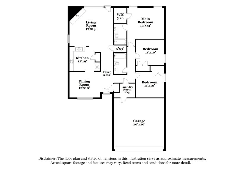 2,040/Mo, 16549 Jasmine Springs Dr Justin, TX 76247 Floor Plan View