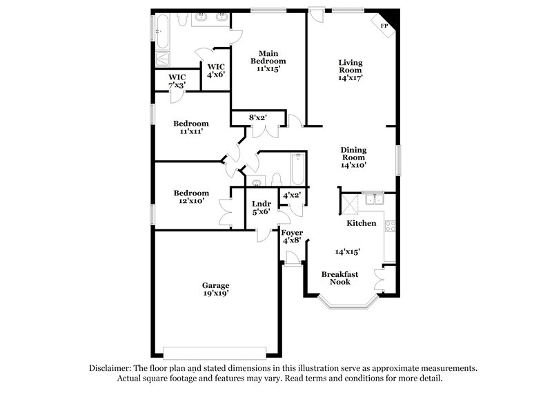 2,115/Mo, 9908 Legacy Dr Fort Worth, TX 76108 Floor Plan View