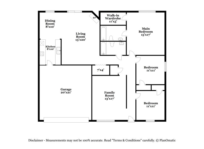 2,270/Mo, 2321 Oakside Dr Arlington, TX 76016 Floorplan View