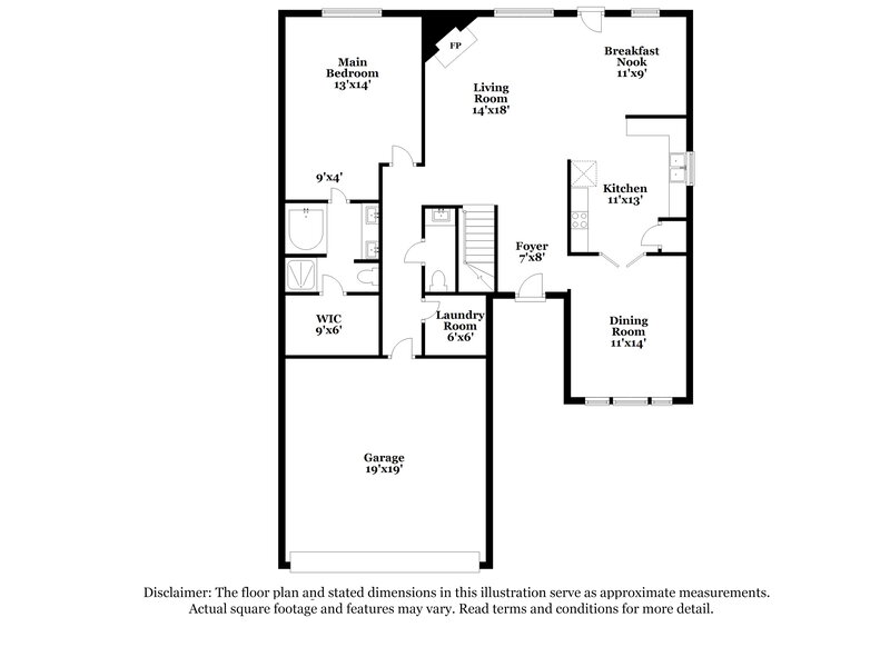 2,370/Mo, 1107 Caroline Dr Princeton, TX 75407 Floor Plan View 2
