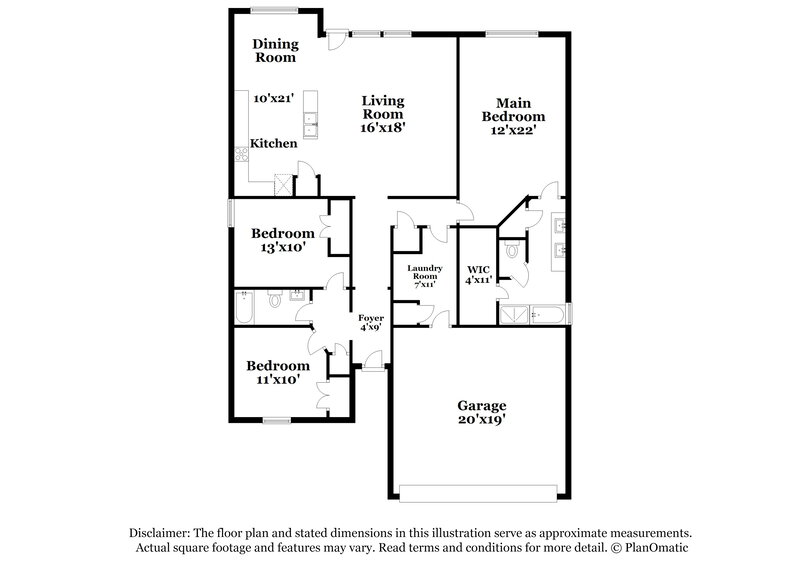 2,625/Mo, 1813 Sparrow Ln Aubrey, TX 76227 Floor Plan View