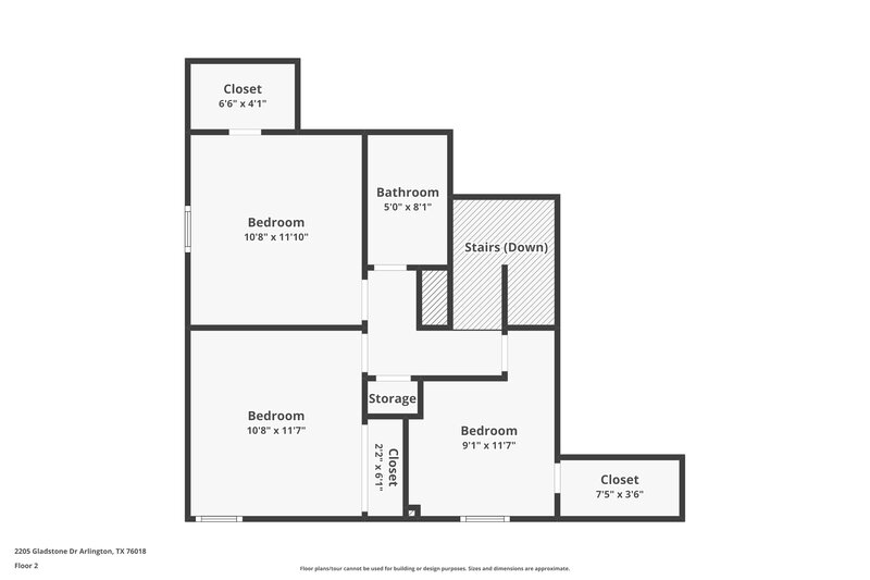 2,595/Mo, 2205 Gladstone Dr Arlington, TX 76018 Floor Plan View 2