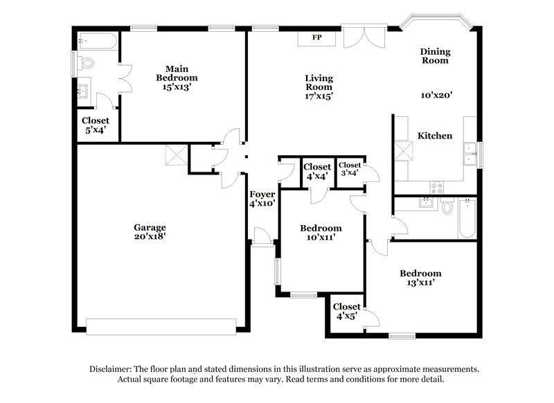 2,415/Mo, 905 Thistle Ridge Ct Arlington, TX 76017 Floor Plan View