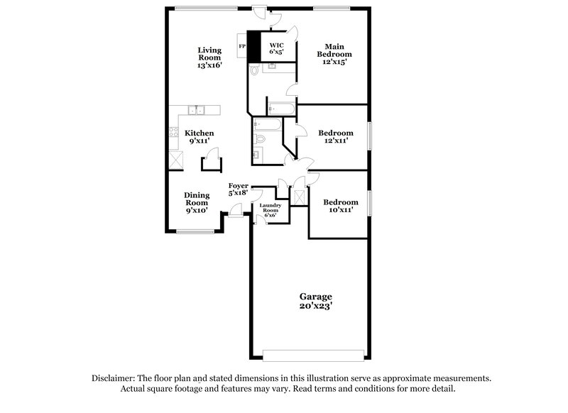 1,785/Mo, 1622 Red Oak Trl Anna, TX 75409 Floor Plan View