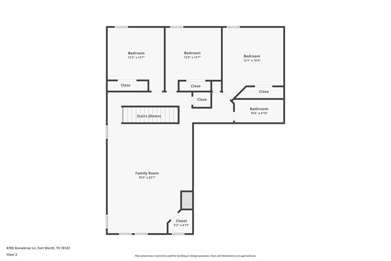 2,590/Mo, 8705 Stonebriar Ln Fort Worth, TX 76123 Floor Plan View 2
