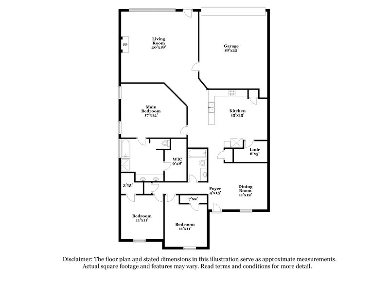 2,415/Mo, 712 Duke Drive Desoto, TX 75115 Floor Plan View