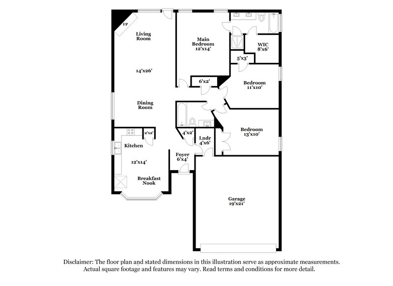 2,155/Mo, 1320 Sierra Blanca Dr Burleson, TX 76028 Floor Plan View