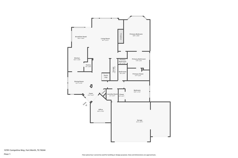 2,870/Mo, 12701 Campolina Way Fort Worth, TX 76244 Floorplan View