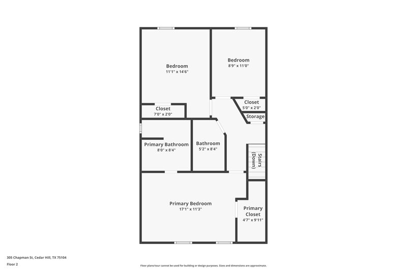 2,410/Mo, 305 Chapman St Cedar Hill, TX 75104 Floor Plan View 2