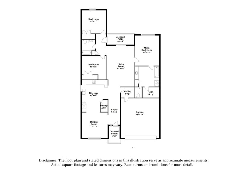 1,875/Mo, 2220 Mulberry Drive Anna, TX 75409 Floor Plan View
