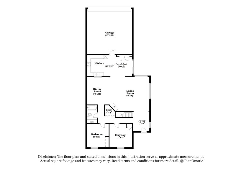 2,340/Mo, 6338 Los Altos Dr Mesquite, TX 75150 Floor Plan View