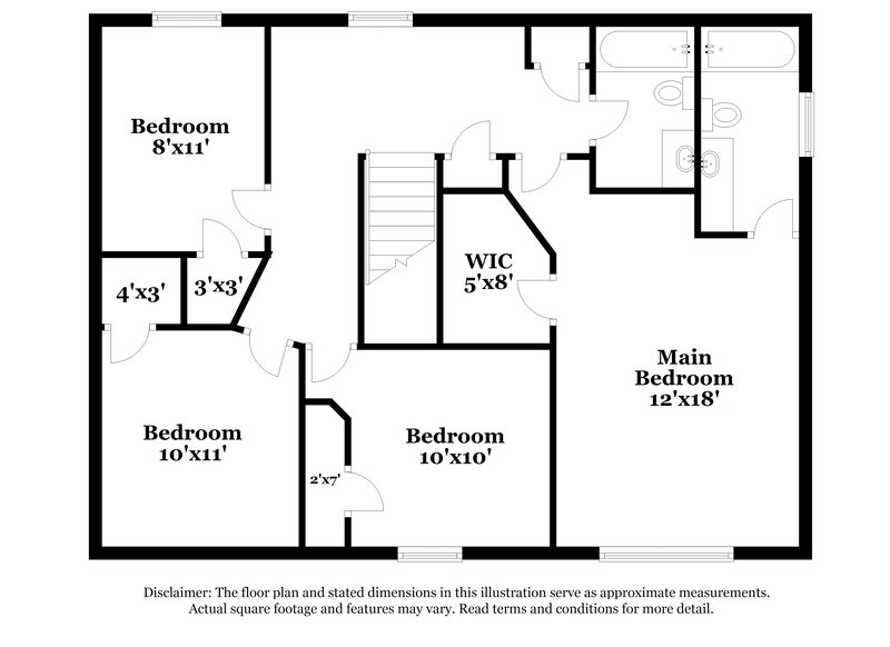 2,280/Mo, 1820 Berkeley Dr Glenn Heights, TX 75154 Floor Plan View 2
