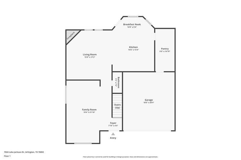 2,858/Mo, 7024 Lake Jackson Dr Arlington, TX 76002 Floor Plan View