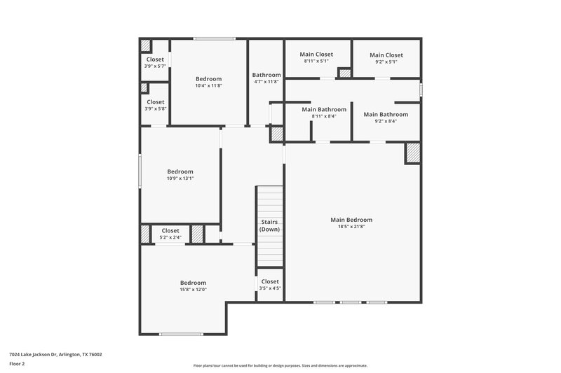 2,858/Mo, 7024 Lake Jackson Dr Arlington, TX 76002 Floor Plan View 2