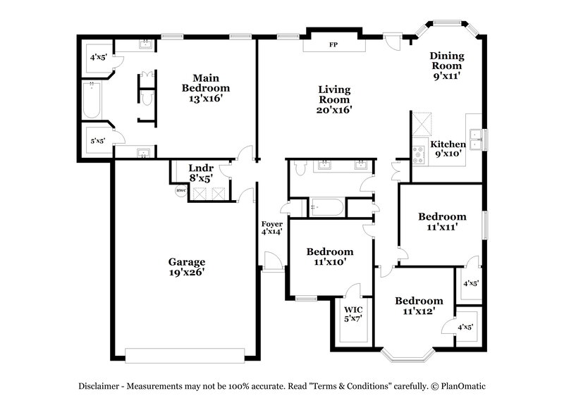 2,160/Mo, 5118 El Rancho Ct Arlington, TX 76017 Floor Plan View