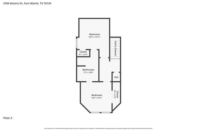 1,965/Mo, 2104 Deniro Drive Fort Worth, TX 76134 Floor Plan View 2