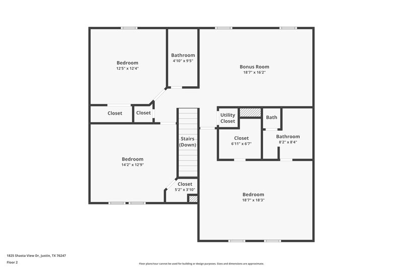 2,125/Mo, 1825 Shasta View Dr Justin, TX 76247 Floor Plan View 2