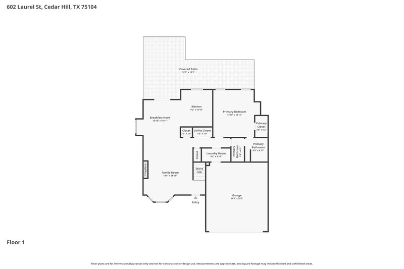 2,350/Mo, 602 Laurel St Cedar Hill, TX 75104 Floor Plan View