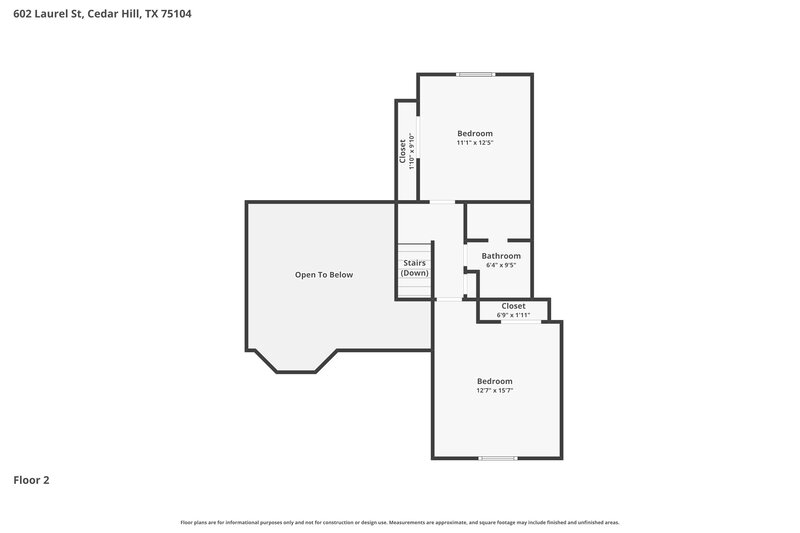 2,350/Mo, 602 Laurel St Cedar Hill, TX 75104 Floor Plan View 2