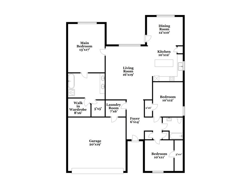 2,145/Mo, 4208 Pont Du Gard Way Crowley, TX 76036 Floor Plan View
