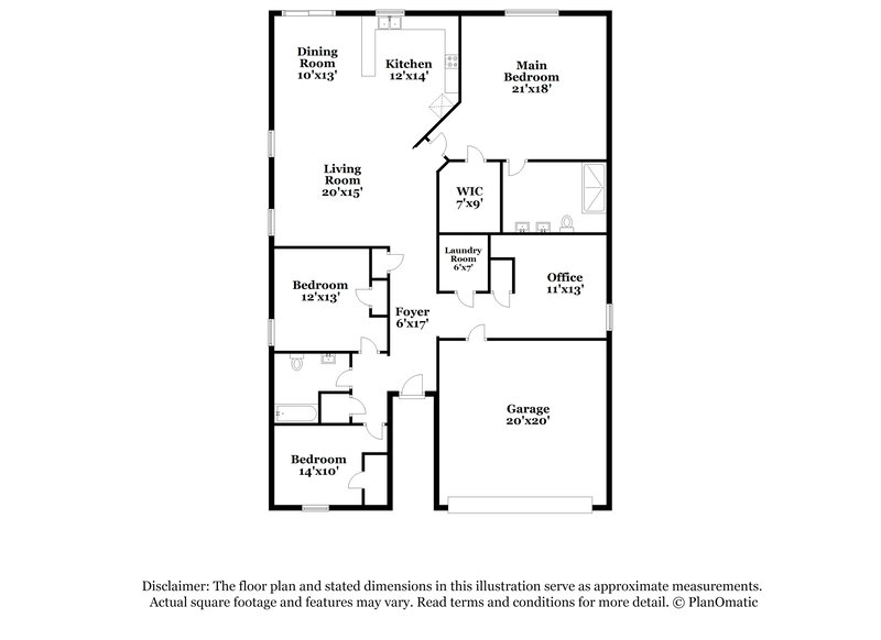 2,115/Mo, 5432 Shady Springs Trl Fort Worth, TX 76179 Floor Plan View