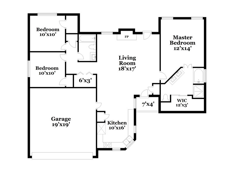 1,995/Mo, 1530 Montreal Lane Glenn Heights, TX 75154 Floor Plan View