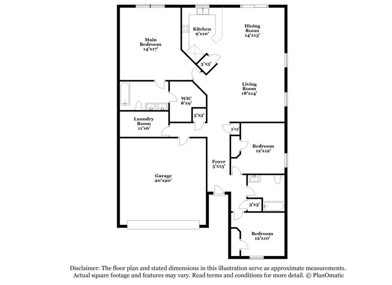 2,205/Mo, 904 Bee Creek Ln Fort Worth, TX 76120 Floor Plan View