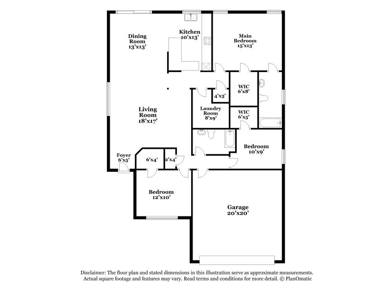 1,980/Mo, 205 Allenwood Dr Fort Worth, TX 76134 Floor Plan View