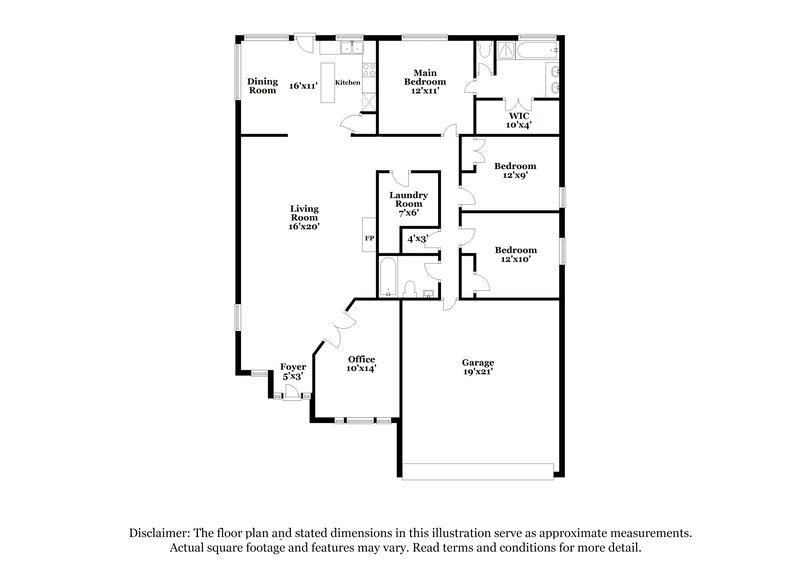 2,285/Mo, 4520 Chesapeake Bay Dr Fort Worth, TX 76123 Floor Plan View