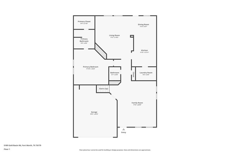 2,960/Mo, 5189 Gold Basin Rd Fort Worth, TX 76179 Floor Plan View