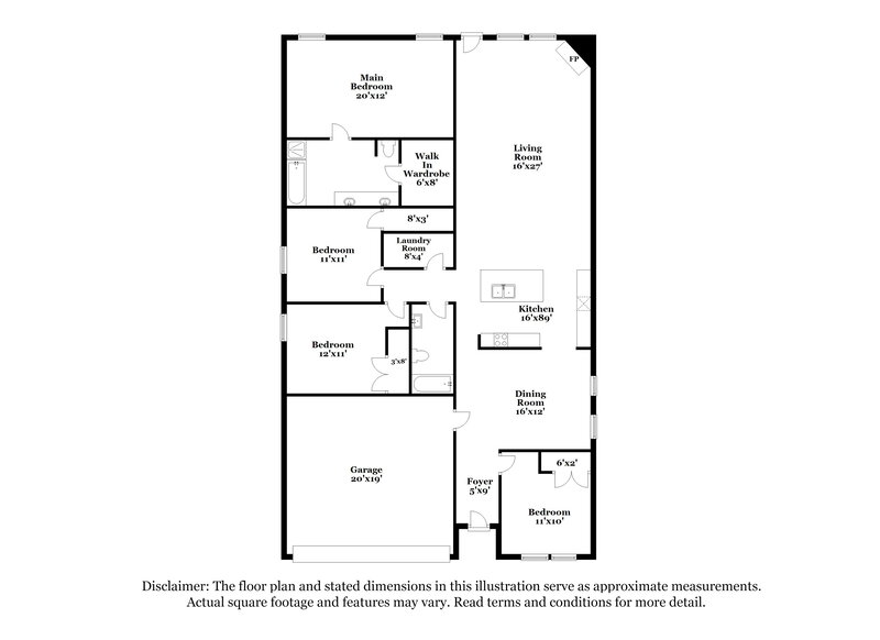 2,575/Mo, 580 England St Fate, TX 75189 Floor Plan View