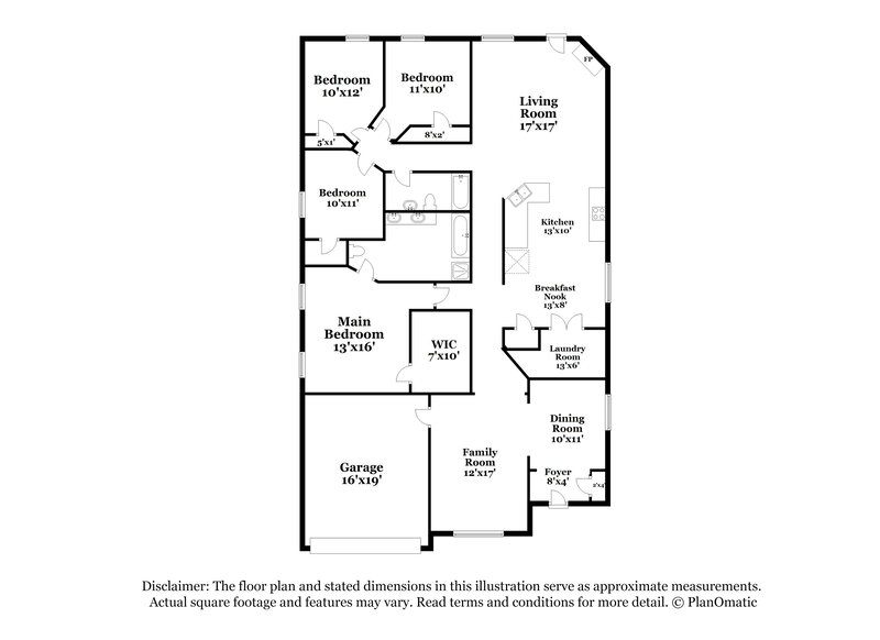1,940/Mo, 420 Pineview Ln Fort Worth, TX 76140 Floor Plan View