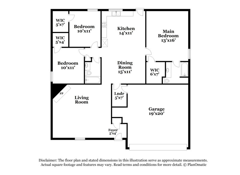 2,275/Mo, 6404 Nicole Way Arlington, TX 76002 Floor Plan View