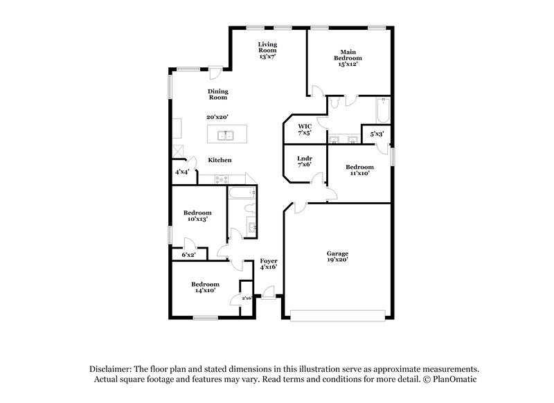 2,360/Mo, 936 Cheryl St Crowley, TX 76036 Floor Plan View