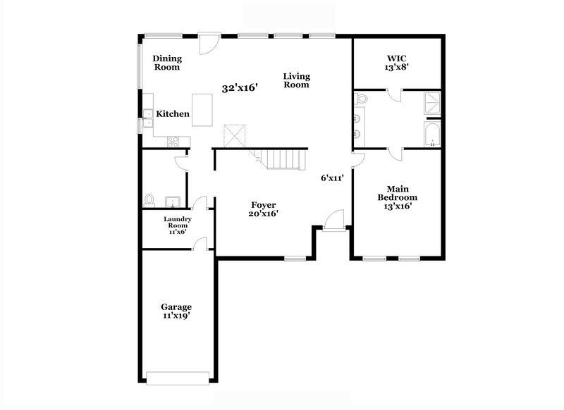 2,895/Mo, 912 Hummingbird Trail Saginaw, TX 76131 Floor Plan View