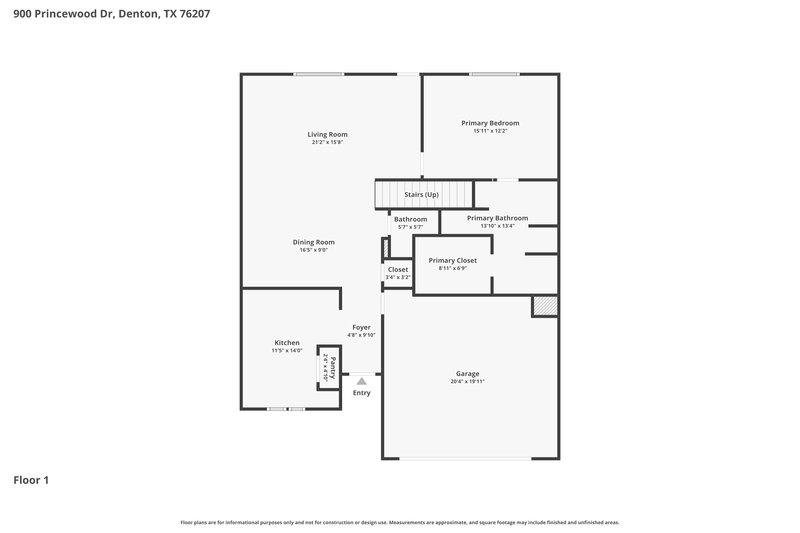 2,660/Mo, 900 Princewood DR Denton, TX 76207 Floor Plan View