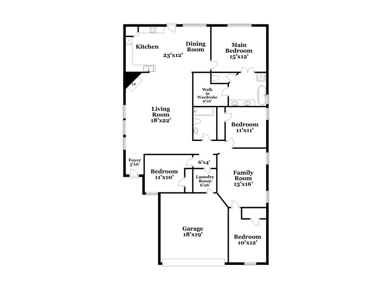 2,495/Mo, 8285 Clarkview Dr Dallas, TX 75236 Floor Plan View