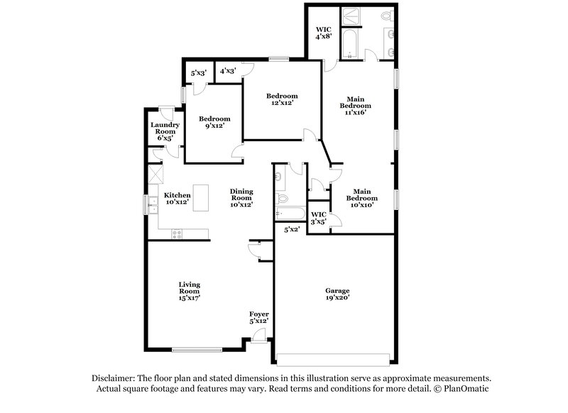 2,245/Mo, 2733 Briscoe Dr Fort Worth, TX 76108 Floor Plan View