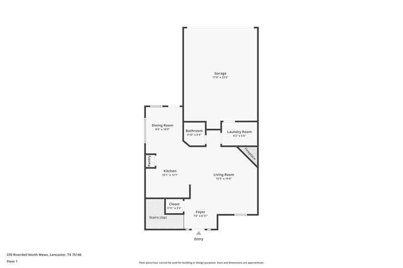 2,335/Mo, 239 Riverdell North Mews Lancaster, TX 75146 Floor Plan View