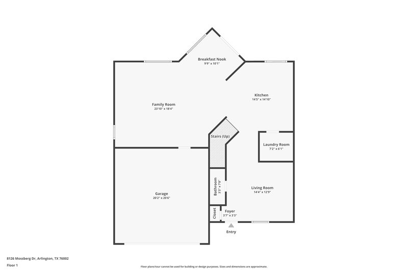 2,630/Mo, 8126 Mossberg Dr Arlington, TX 76002 Floor Plan View
