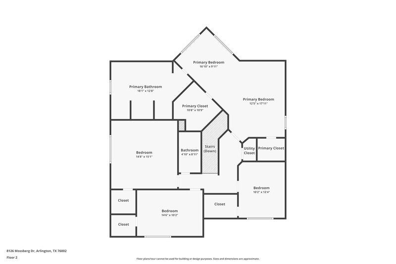 2,630/Mo, 8126 Mossberg Dr Arlington, TX 76002 Floor Plan View 2