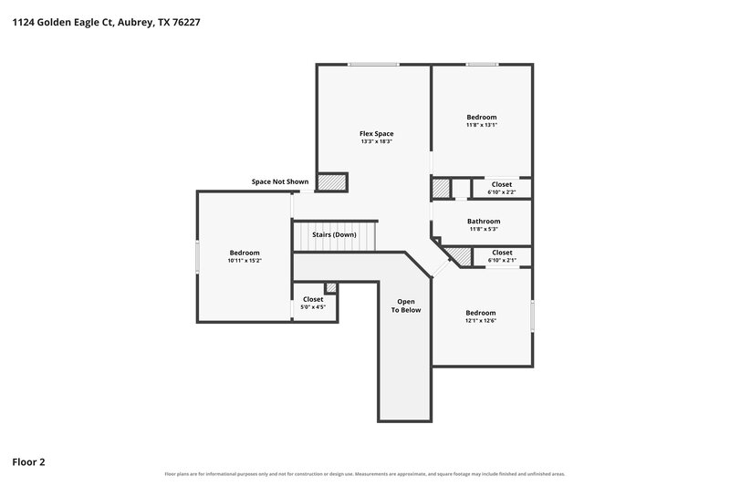 2,355/Mo, 1124 Golden Eagle Ct Aubrey, TX 76227 Floor Plan View 2