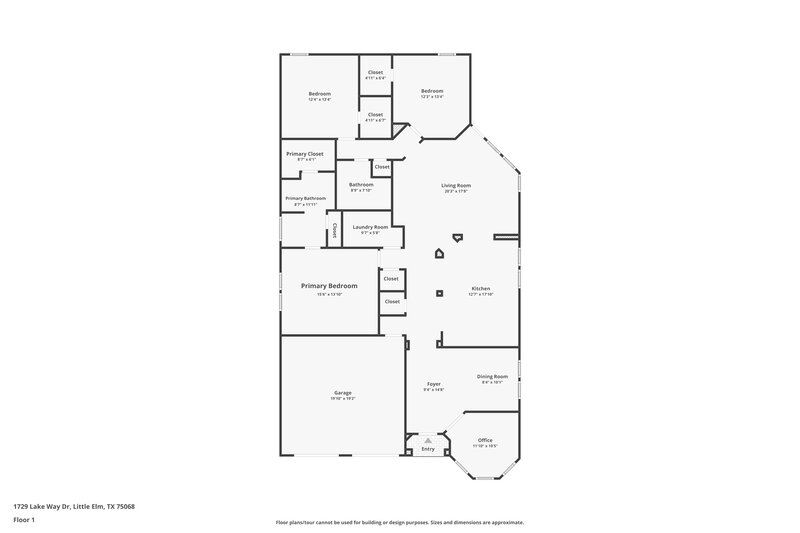 2,735/Mo, 1729 Lake Way Dr Little Elm, TX 75068 Floor Plan View