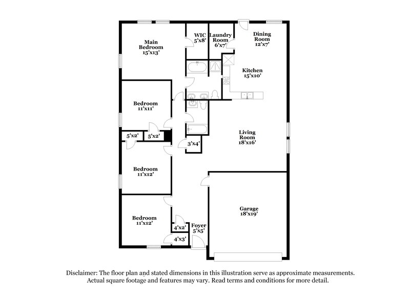 2,050/Mo, 310 Charleston Dr Anna, TX 75409 Floor Plan View