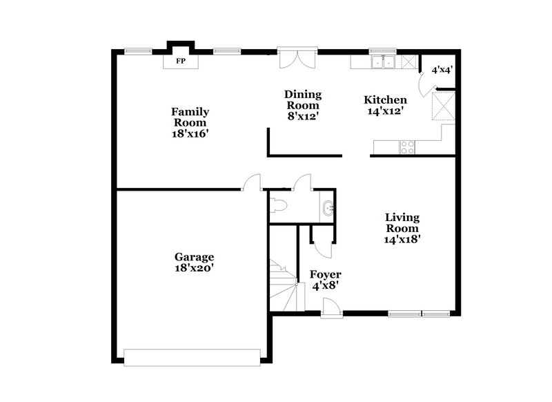 1,960/Mo, 3309 Bent Creek Dr Denton, TX 76210 Floor Plan View