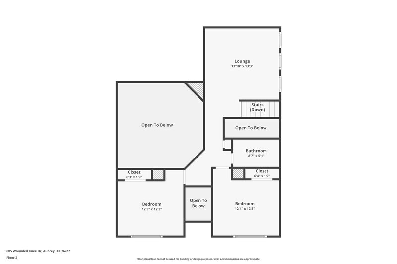 2,550/Mo, 605 Wounded Knee Dr Aubrey, TX 76227 Floor Plan View 2
