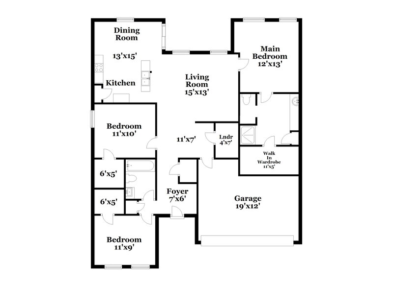 2,345/Mo, 6324 Britannic St Fort Worth, TX 76179 Floor Plan View