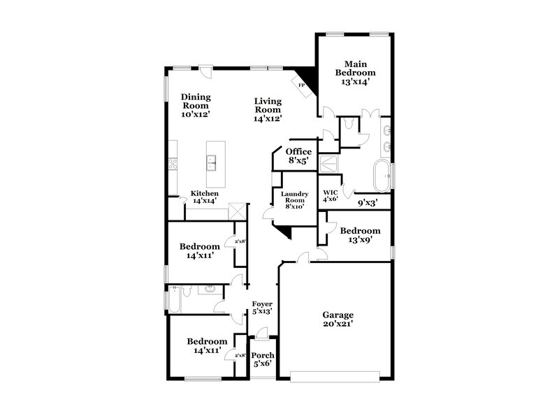 2,760/Mo, 1701 Lake Pine Dr Little Elm, TX 75068 Floor Plan View