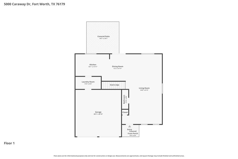 2,220/Mo, 5000 Caraway Dr Fort Worth, TX 76179 Floor Plan View
