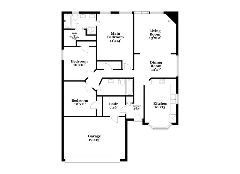2,065/Mo, 1817 Cedar Tree Dr Fort Worth, TX 76131 Floor Plan View